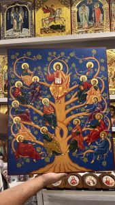 Рукописная икона Лоза Истинная