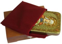 Икона ручной работы Вероника Праведная с камнями