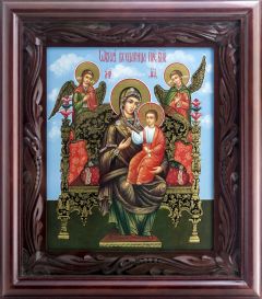 Рукописная икона Всецарица 7
