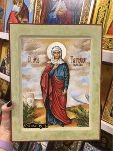 Рукописная икона Татьяна Татиана Римская 19