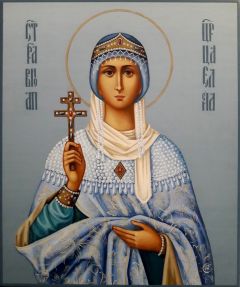 Рукописная икона Елена равноапостольная 14 