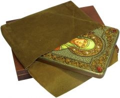 Икона ручной работы Виктория Кордувийская с камнями