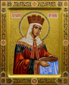 Рукописная икона Елена Царица