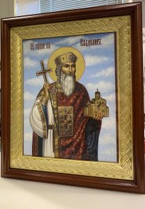 Рукописная икона Владимир равноапостольный 20