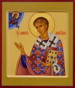 Рукописная икона Никита Новгородский 2