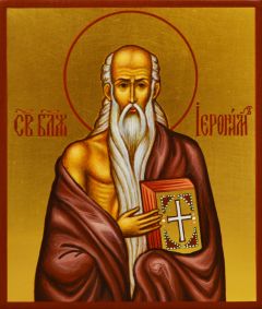 Рукописная икона Иероним Стридонский