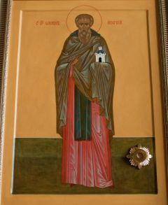 Рукописная икона Елеазар (Елизар) Анзерский
