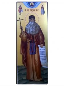 Рукописная мерная икона Максим Грек