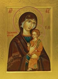 Рукописная икона Пименовская