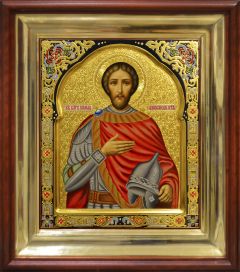 Рукописная икона Александр Невский №77 