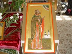 Рукописная икона Александр Вологодский