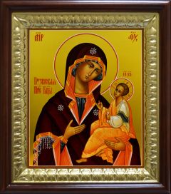 Рукописная икона Грузинская Божия Матерь 