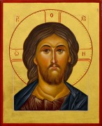 Рукописная икона Спас Вседержитель 49 