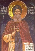 Рукописная икона Афанасий Метеорский