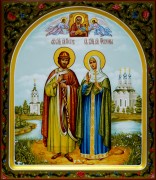 Рукописная икона Петр и Феврония 48