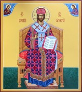 Рукописная икона Спас Великий Архиерей